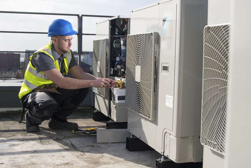 Environmental impact assessments for HVAC upgrades